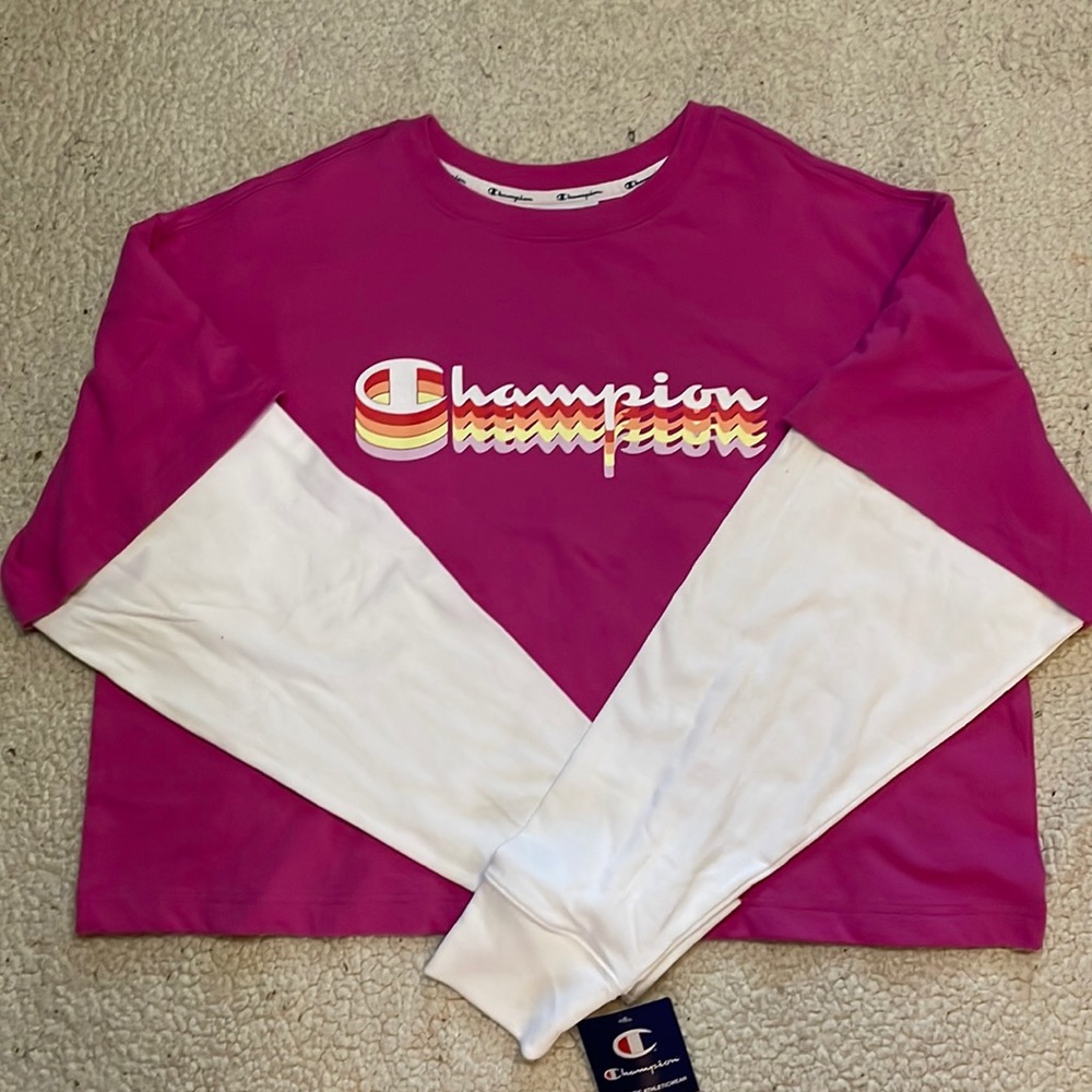 Champion Layered Look Long Sleeve Tee 2XL